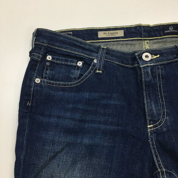 AG ADRIANO GOLDSCHMIED Medium/Dark Wash 5 Pocket The Legging Super Skinny Jeans - Picture 5 of 11